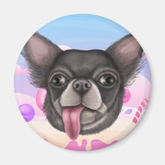 ダーピーな子犬 マグネット (正面)