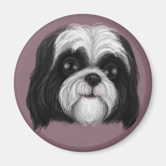 ダーピーシーズー（犬）チュ マグネット (正面)