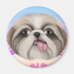 ダーピーシーズー(犬)Tzu磁石 マグネット