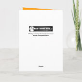 ダープターキーの漫画感謝祭カード シーズンカード (裏面)