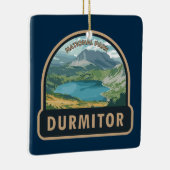 ダーミトール国立公園モンテネグロ旅行アート セラミックオーナメント (右)