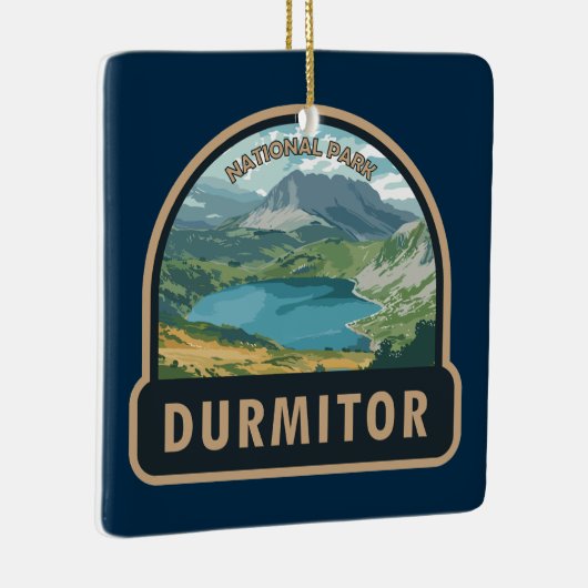 ダーミトール国立公園モンテネグロ旅行アート セラミックオーナメント (右)