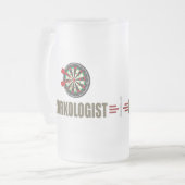 ダーユーモアのあるツ フロストグラスビールジョッキ (正面左)