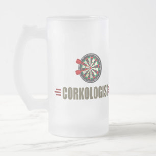 ダーユーモアのあるツ フロストグラスビールジョッキ
