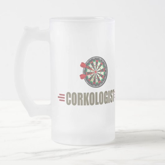 ダーユーモアのあるツ フロストグラスビールジョッキ (左)