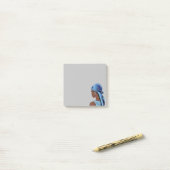 ダーラアートのアートワークを持つエステティック・ブラックの女性 ポストイット (デスク上)