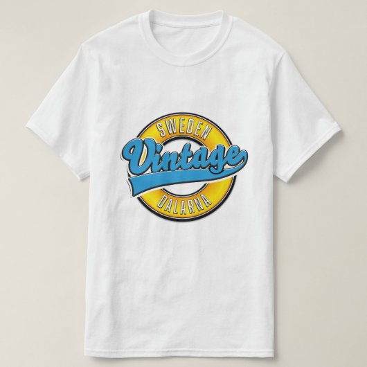 ダーラナ スウェーデン ビンテージ Tシャツ (デザイン正面)