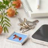 ダーラヘストのキーチェーン キーホルダー (側面)