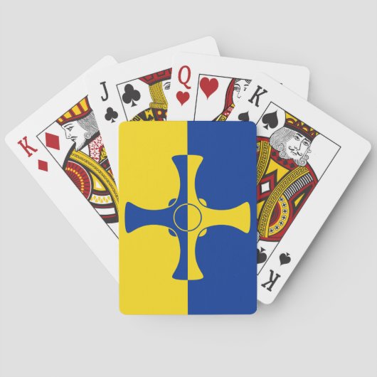 ダーラム国旗（イギリス・イングランド郡） トランプ (裏面)