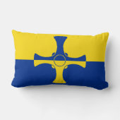 ダーラム国旗(イギリス・イングランド郡) ランバークッション (裏面)