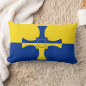 ダーラム国旗(イギリス・イングランド郡) ランバークッション (ブランケット)