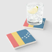 ダーラム国旗（米国ノースカロライナ州） ストーンコースター (横)