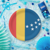 ダーラム国旗（米国ノースカロライナ州） ペーパープレート (パーティー)