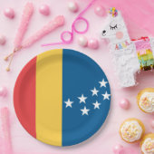 ダーラム国旗（米国ノースカロライナ州） ペーパープレート (パーティー)