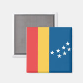 ダーラム国旗（米国ノースカロライナ州） マグネット (正面/裏面)