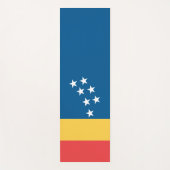 ダーラム国旗(米国ノースカロライナ州) ヨガマット (正面)