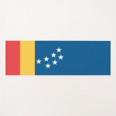 ダーラム国旗(米国ノースカロライナ州) ヨガマット (正面(横))