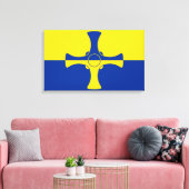 ダーラム国旗(英国県) キャンバスプリント (インサイチュ (リビング))