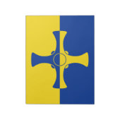 ダーラム国旗(英国県) ノートパッド (回転)