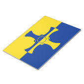 ダーラム国旗(英国県) ノートパッド (アングル)