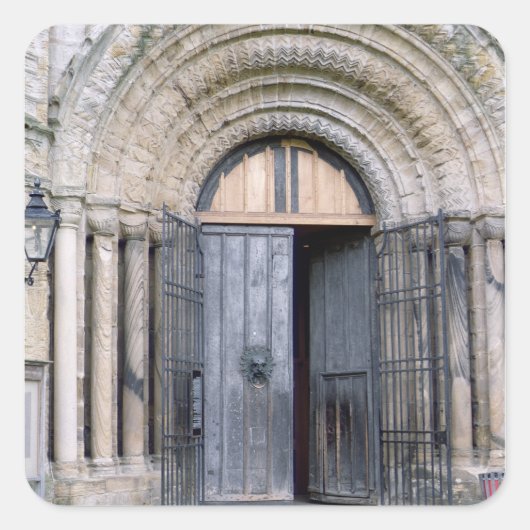 ダーラム大聖堂の北ドアのビュー スクエアシール (正面)