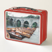 ダーラム川のボート メタルランチボックス (裏面)