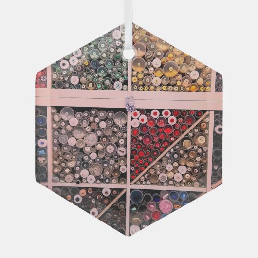 ダーラム市場 ガラスオーナメント (正面)