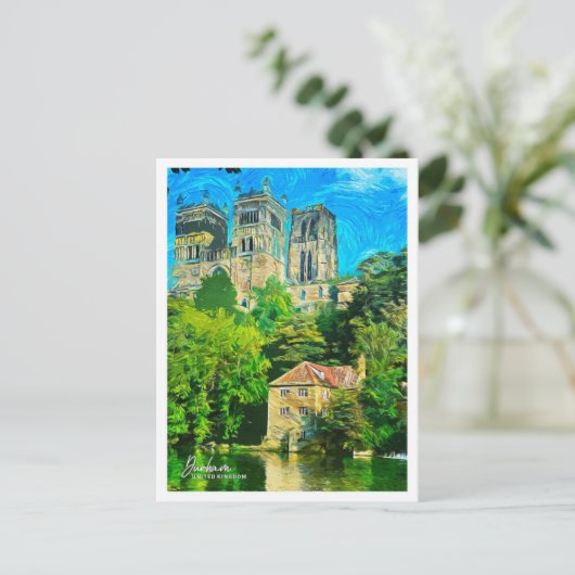 ダーラム統一されたキングダムビューティフル油絵を描 ポストカード (スタンド正面)