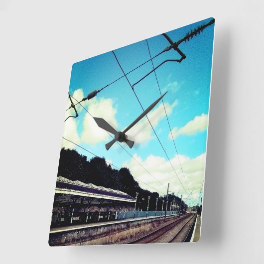 ダーラム駅 スクエア壁時計 (傾斜)