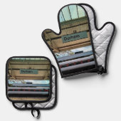 ダーラム駅 鍋つかみ&鍋敷きセット (正面/裏面)