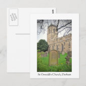 ダーラム・セント・オズワルド教会 ポストカード (正面/裏面)