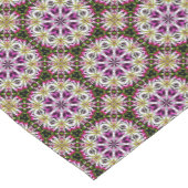 ダーリアフラワー抽象芸術パターン      ショートテーブルランナー (コーナー)