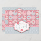 ダーリンガール招待状カード 招待状 (正面/裏面)