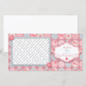 ダーリンガール誕生日フォトカード (正面/裏面)