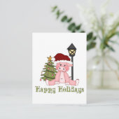 ダーリングクリスマスホリデーカントリーピグティー、ギフト シーズンポストカード (スタンド正面)