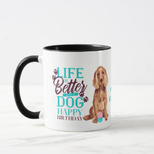 ダーリングコッカースパニエル犬ドッグラブママ誕生日 マグカップ