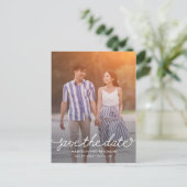 ダーリングスクリプト編集可能カラー日付の保存 ポストカード (スタンド正面)