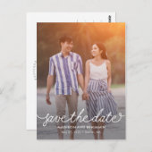 ダーリングスクリプト編集可能カラー日付の保存 ポストカード (正面/裏面)