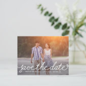 ダーリングスクリプト編集可能カラー日付の保存 ポストカード (スタンド正面)