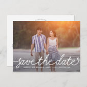 ダーリングスクリプト編集可能カラー日付の保存 ポストカード (正面/裏面)