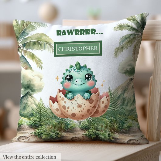 ダーリングハッチングスーンベビー恐竜ベビー枕 クッション