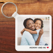 ダーリングハートパーソナライズされたフォトキーチェーン キーホルダー (正面)