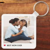 ダーリングハートパーソナライズされたフォトキーチェーン キーホルダー (裏面)