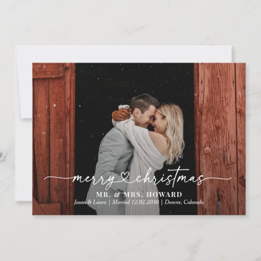 ダーリングハートメリークリスマスフォトカード シーズンカード (正面)