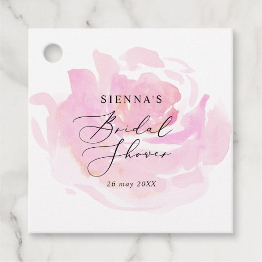 ダーリングバラブライダルシャワー フェイバータグ (正面)