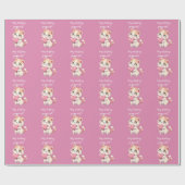 ダーリングプッシー猫招待状 ラッピングペーパー (フラット)