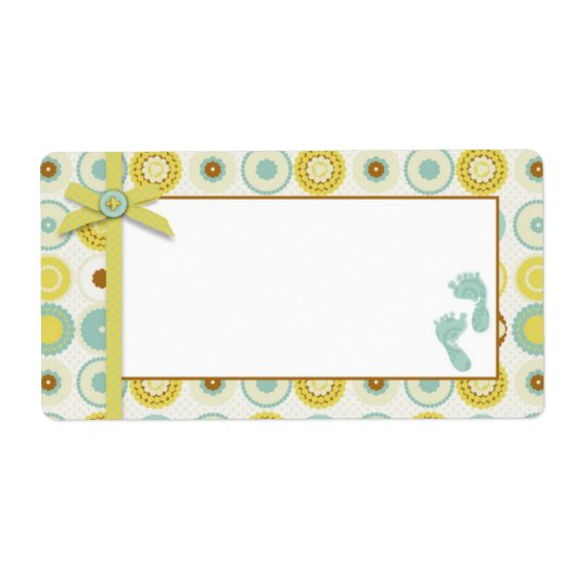 ダーリングベビーのつま先の名前タグ ラベル (正面)