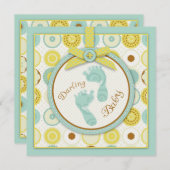 ダーリングベビートゥーズ招待状スクエア 招待状 (正面/裏面)