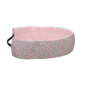 ダーリングミニハートパターンピンク/グレーパステルシェード アスレチックヘッドバンド (左)