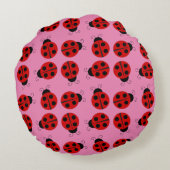 ダーリングレディバグ枕 ラウンドクッション (裏面)